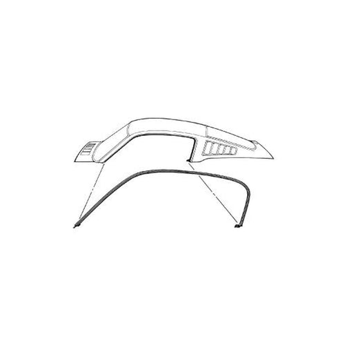 C5ZZ-6351222-3C Scott Drake Roof Rail Seal