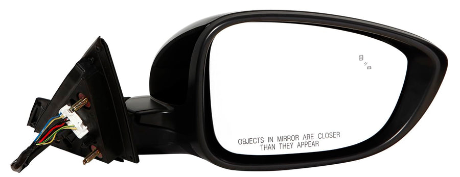 Power Heated Mirror for Honda Accord Sedan 18-20 / Hybrid 18-19 with BLIND Sport DETECTION EX/Sport 2.0 Turbo ENG Passenger Side (PTM) | DOT Certified 76208-TVA-A22+76201-TVA-A01ZJ | HO1321329