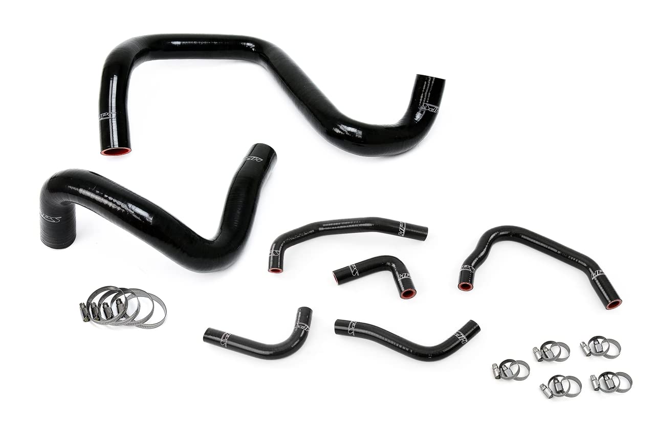 Black HPS 57-1285-BLK Silicone Radiator Coolant/Heater Hose Kit