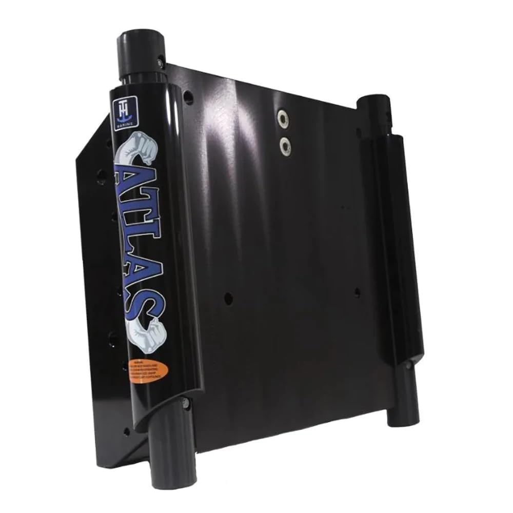 12" T-H Marine Atlas™ Set Back Hydraulic Jack Plate - Gloss Black Anodized