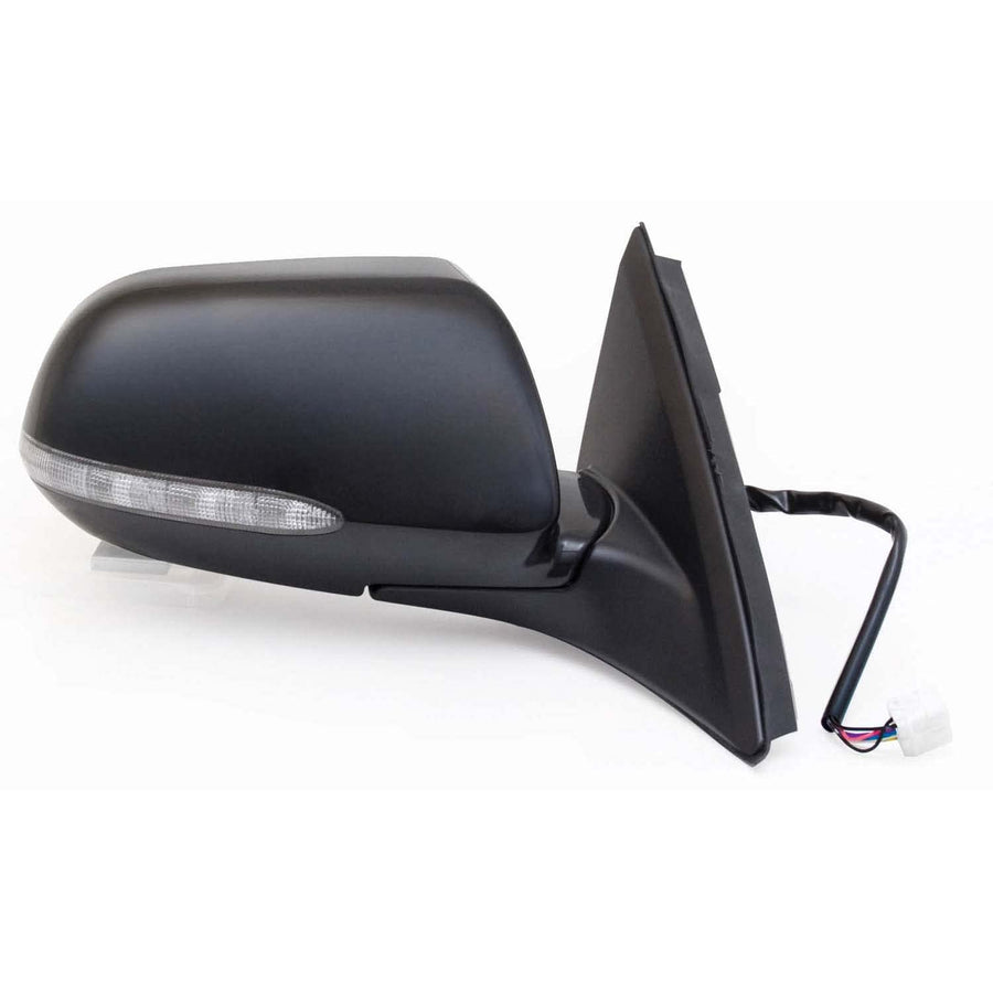 Fit System Mirror Passenger Side for Acura TSX, Black PTM, w/Turn Signal, Heated Power, Foldaway