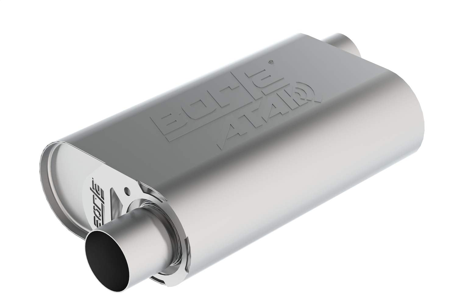 BORLA CrateMuffler 400947 Chevrolet Stock Output LS3 6.2L V8 2.5" Offset/Offset 14" x 4.35" x 9.10" ATAK.