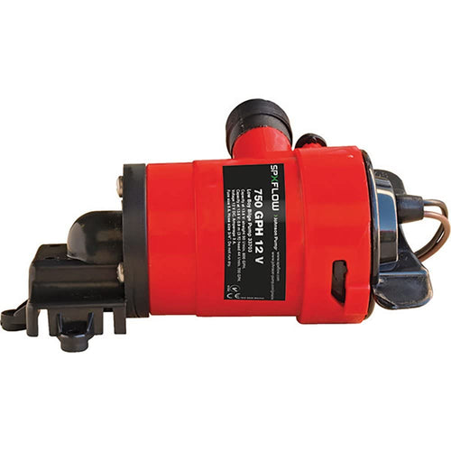Low Boy Johnson Pump Bilge Pump - 750 GPH, Model: 33703, Red