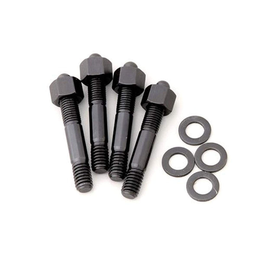 ARP 300-2407 5/16" Thread Pro Series Black Oxide 2.700" OAL Drilled Carburetor Stud with 1" Moroso Spacer for NASCAR Wire Seal, (Set of 4)