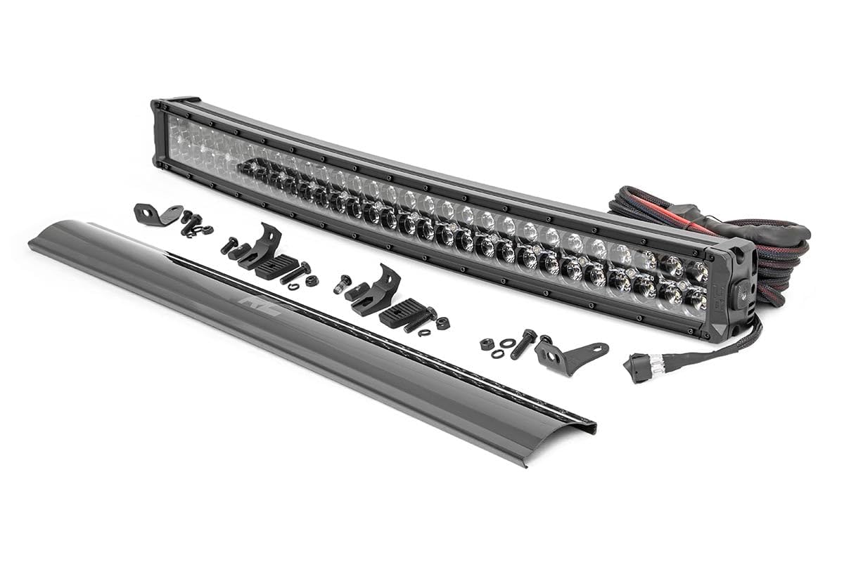 30" Rough Country Black Series Curved Dual Row DRL CREE LED Light Bar - 72930BD