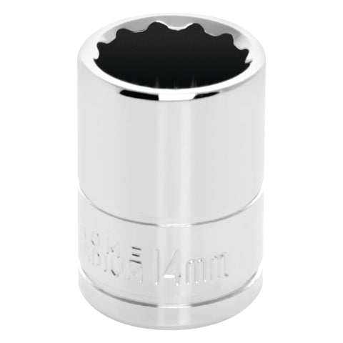 12-Point Socket, Performance Tool W38814, 3/8-Inch Drive, 14mm