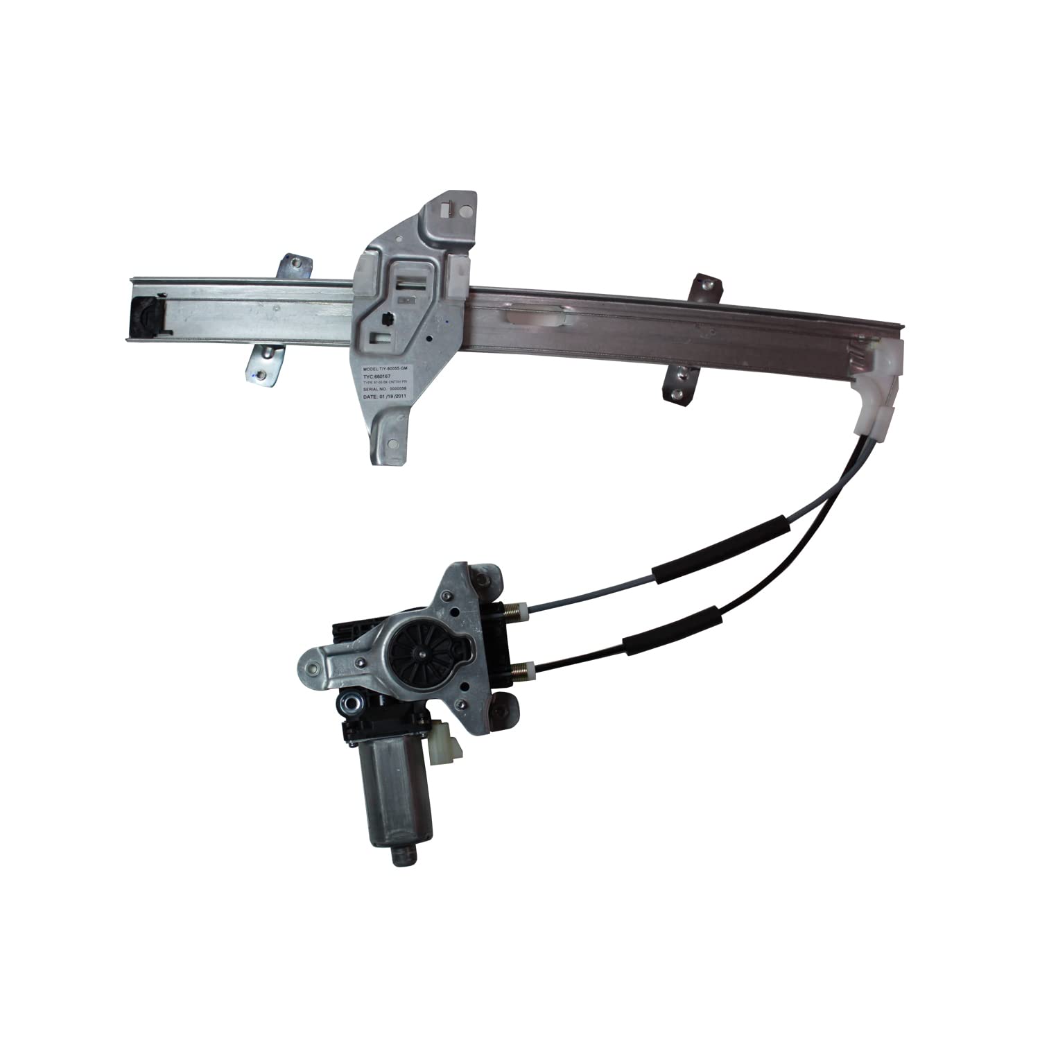 Front Passenger Side TYC 660167 Compatible with Buick Replacement Power Window Regulator Assembly with Motor