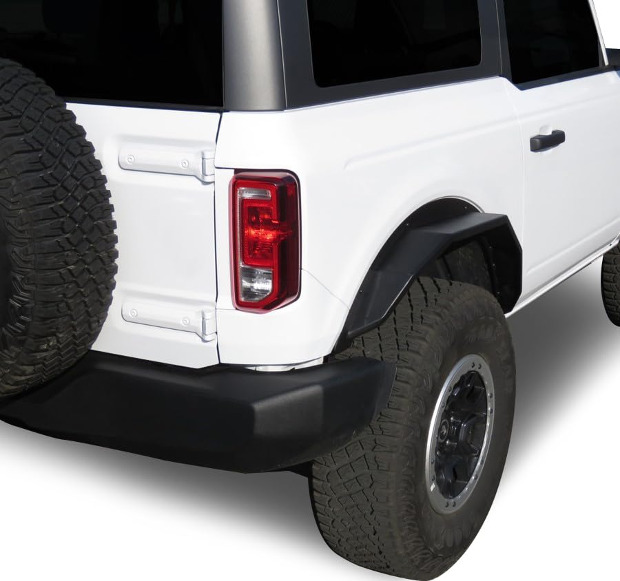 Heavy Duty Black Horse Off Road Fender Flares Sheet Metal Plate Black Compatible with 2021-2023 Ford Bronco-FF-FBR22HD