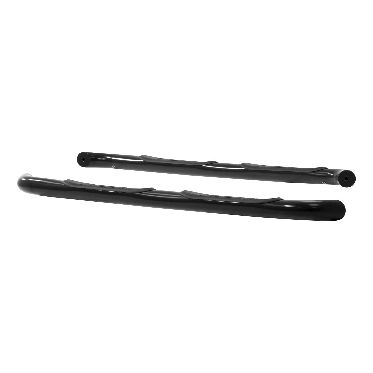 3-Inch Round Black Steel ARIES Nerf Bars, No-Drill, Fits Select Toyota Tacoma