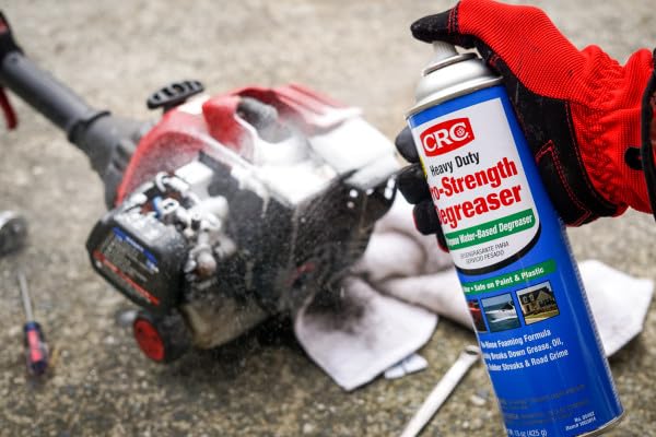 CRC 05482 Pro-Strength Heavy Duty Degreaser, All-Purpose Water-Based Degreaser, Odorless, Safe on Paint and Plastic, 15oz, [1 Pack]