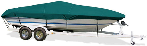Semi-Custom Trailerite Boat Cover for Day Cruiser Boats with Inboard/Outboard Motor, Teal (24'5" - 25'4" CL x 102" B)