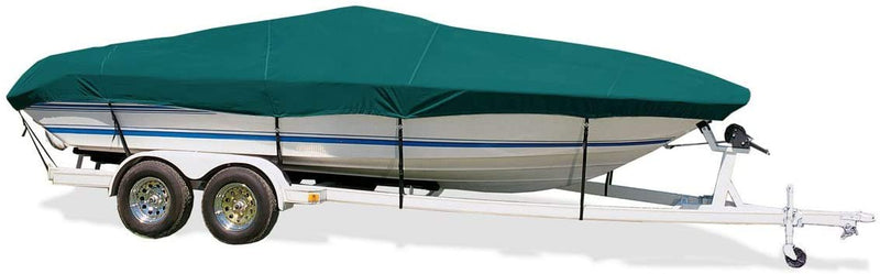 Trailerite Semi-Custom Boat Cover TAYLOR MADE PRODUCTS for Day Cruiser Boats with Inboard/Outboard Motor, Teal (18'5" - 19'4" CL x 92" B)