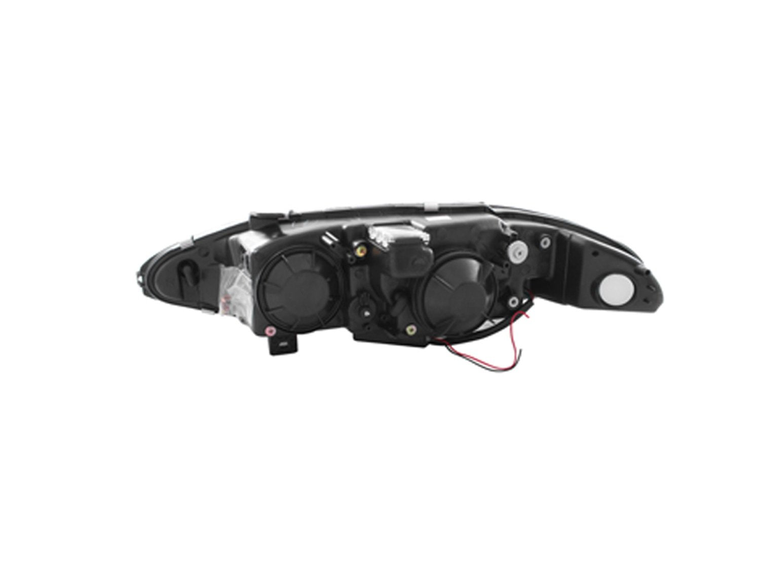 Mitsubishi Eclipse Anzo USA 121149 Projector With Halo/Chrome Clear With Amber Reflectors Headlight Assembly - (Sold in Pairs)