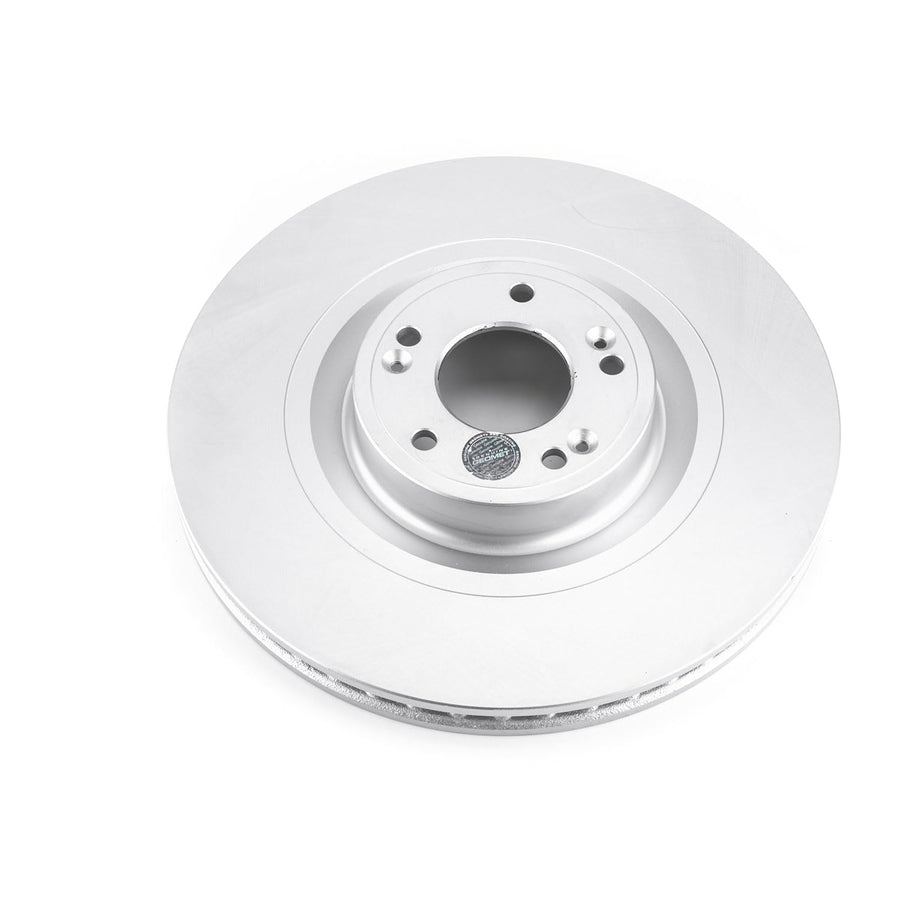 Power Stop JBR1537EVC Genuine Geomet Coated Front Brake Rotor For Hyundai Equus 2012-2016, Hyundai Genesis 2015-2016, Kia K900 2015-2017 [Model Specific]