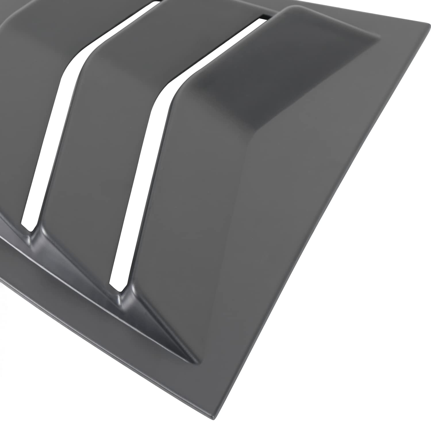 Quarter 3-Vent Style Black Spec-D Tuning Side Window Louvers Cover 2PC Compatible with Dodge Charger 2011-2021