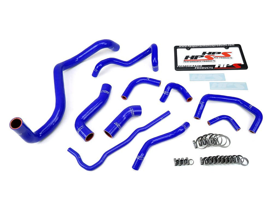 HPS MK4 Blue Silicone Radiator Hose Kit Coolant OEM Replacement 57-1838-BLUE