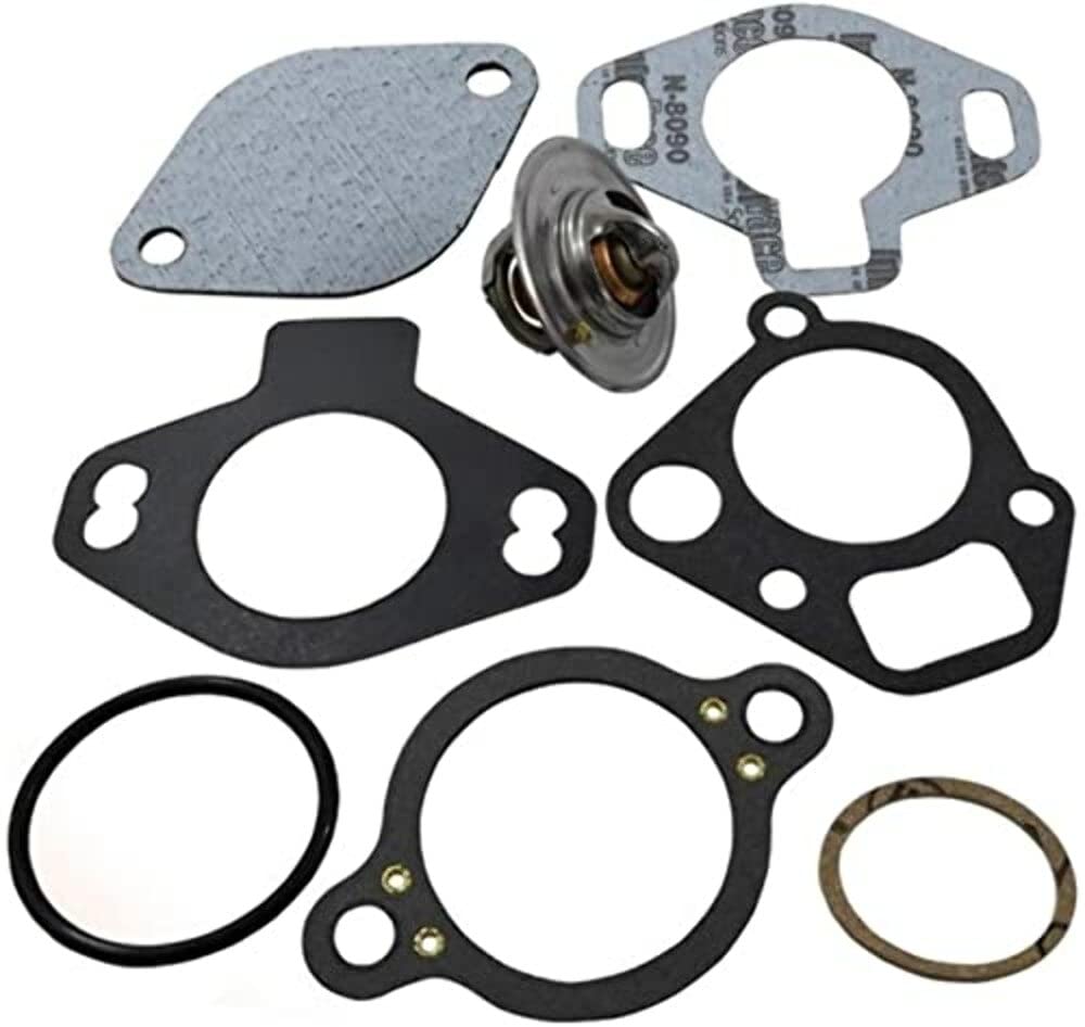 Marine Products Engineered Thermostat Kit 140° for Mercruiser V6 & V8 4.3L 5.0L, 5.7L, 7.4L Ford & GM Engines, Replaces 13380, 13390, 18-3646, 18-3668, 807252Q4