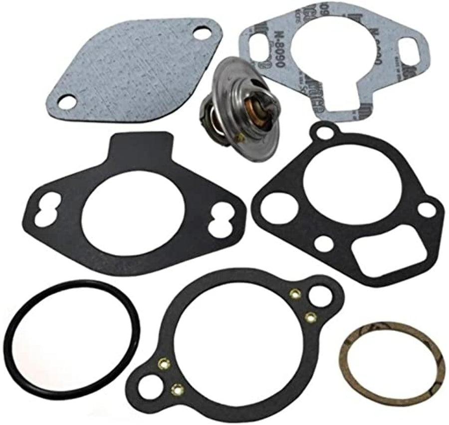 Marine Products Engineered Thermostat Kit 140° for Mercruiser V6 & V8 4.3L 5.0L, 5.7L, 7.4L Ford & GM Engines, Replaces 13380, 13390, 18-3646, 18-3668, 807252Q4