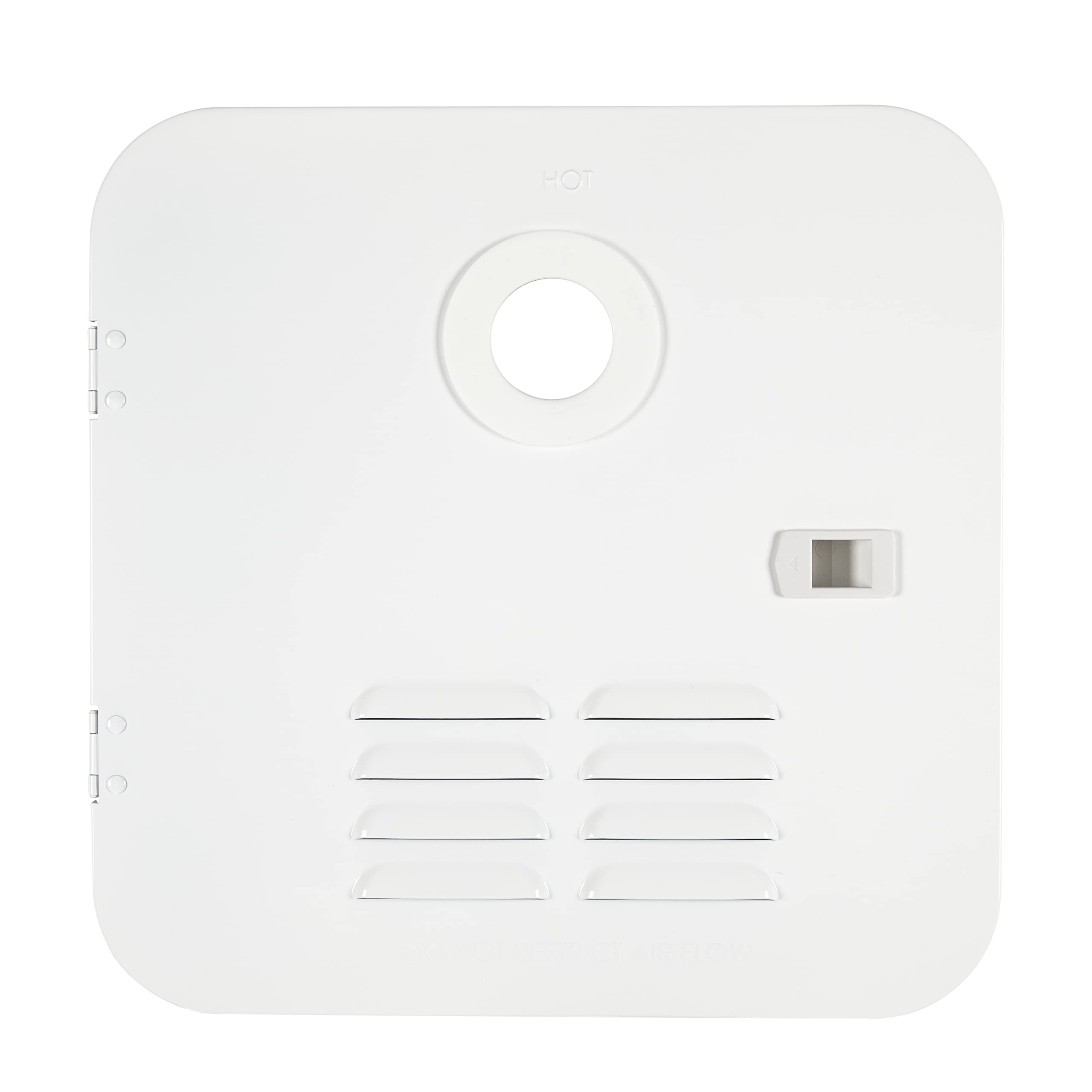 RV Water Heater Door Installation Conversion Kit Girard Products Llc, 6-Gallon (Atwood/Dometic), Polar White, 15" x 16.5" x 2" Hinged Design with Sliding Latch for Easy Access - 2GWHDA6