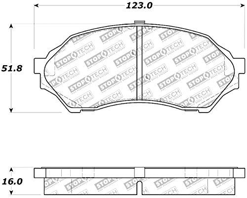 Sport Brake Pads StopTech 309.07980 with Shims and Hardware
