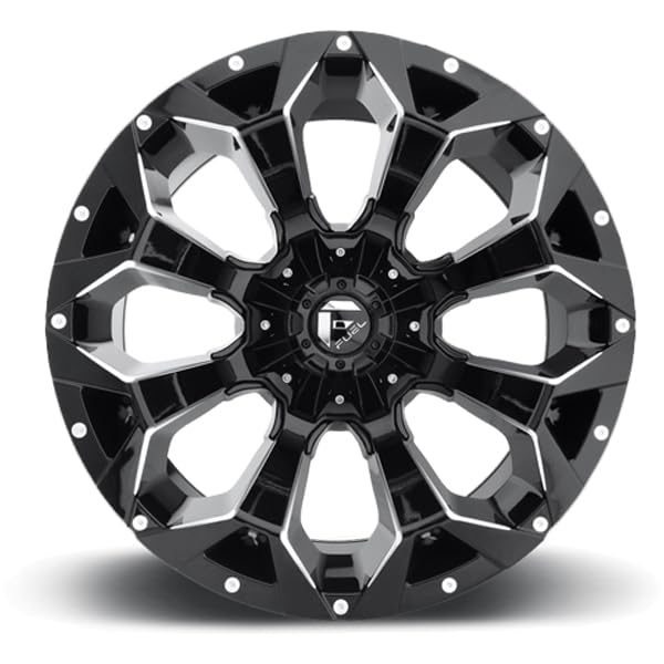 Assault FUEL D576 Black Milled 17x9 5x4.5 & 5x5 1 offset