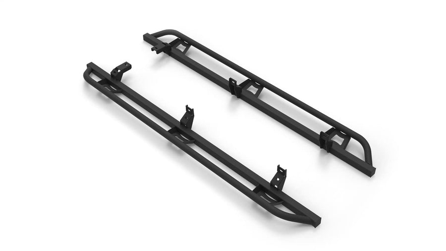 Trail Sliders RealTruck for Ford Ranger | Cab Length, Heavy Duty 2" Tubing, Textured Black | TSF19CC-TX | Fits 2019 - 2026 Ford Ranger Crew Cab