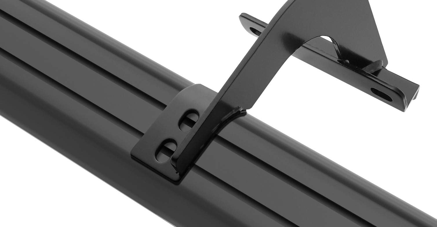 Black Aluminum Black Horse Off Road Epic Running Boards Compatible with 2005-2022 Toyota Tacoma Access Cab E2369