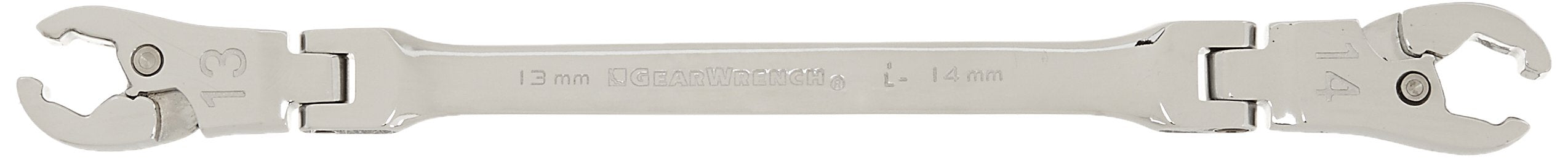 Ratcheting Flex Head GEARWRENCH Flare Nut Metric Wrench Set 6 Pc. - 89101D