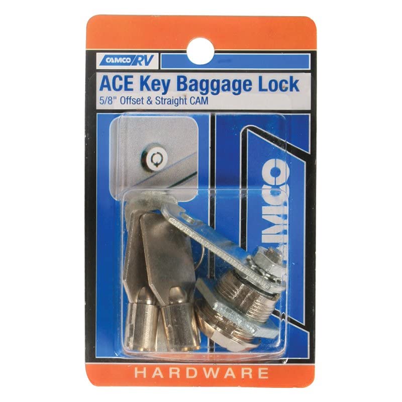 5/8" ACE Key Baggage Lock Camco 44293, Gray