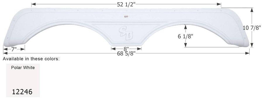 Fender Skirt ICON, Tandem, Sunnybrook, FS2246, Polar White
