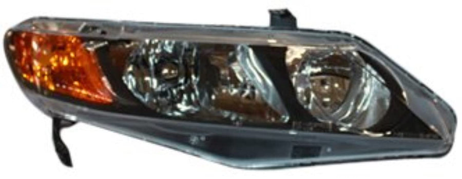 Right TYC Headlight Assembly Compatible with 2006-2008 Honda Civic