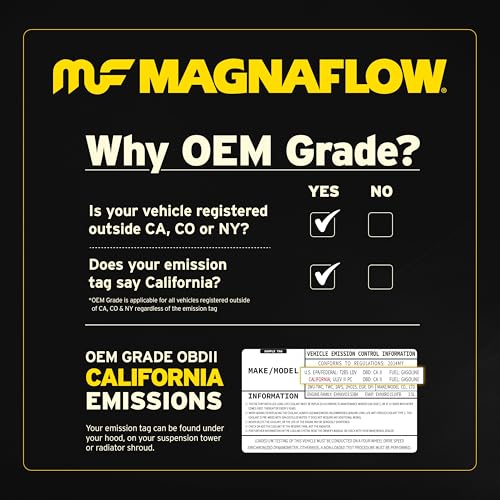 MagnaFlow 51338 Catalytic Converter: OEM Grade, Direct Fit, Compatible with 2000-2003 Dodge Durango (Federal/EPA Compliant)