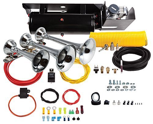 Kleinn Air Horns Bolt-On SDKIT-634 Train Horn/Ultimate Onboard Air System for Ford F-250/F-350 Super Duty Diesel Trucks