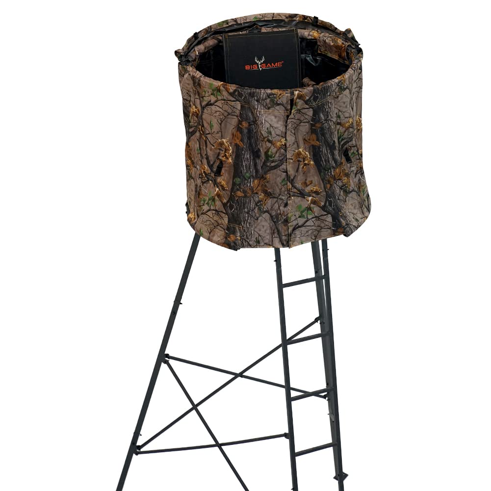 Big Game Cover-All Blind Whitetail Deer Elk Above Mule Hunting Outdoors Camo Pattern Kit for Apex Treestand