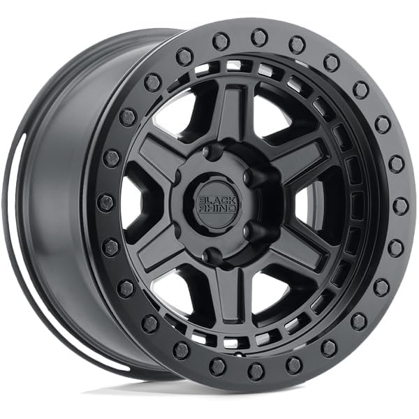 PRIMM Black Rhino Hard Alloys 17X9 6X135 5 0mm MATTE BLACK W/BRASS BOLTS - 1790PRM006135M87