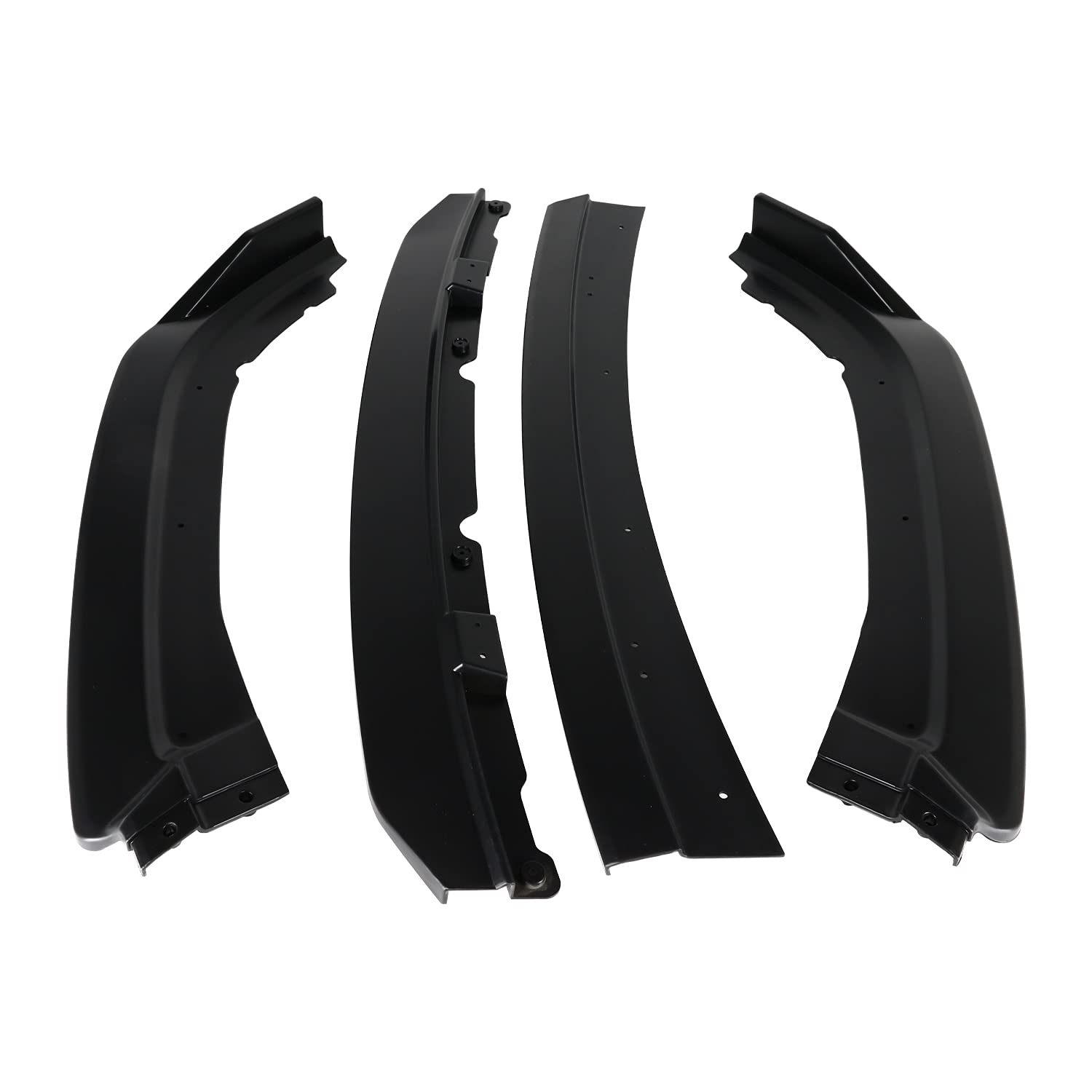 Spec-D Tuning Front Bumper Lip Black Body Kit Lower Spoiler Compatible with 2016-2018 Honda Civic Sedan