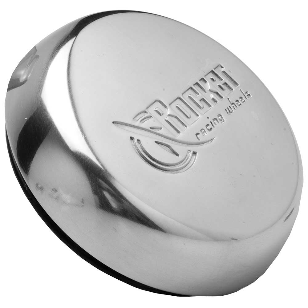 RC1-01501 Rocket Racing Wheels Dome Center Cap - Polished Finish