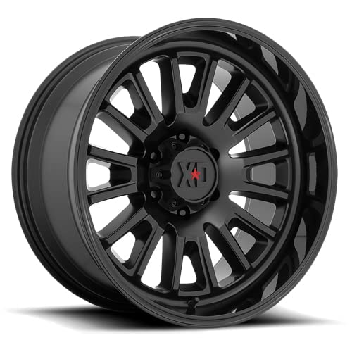 XD Wheels Xd864 Satin Black Rover with Gloss Black Lip Wheel Alloy Steel (22 x 10. inches /6 x 87 mm, -18 mm Offset)