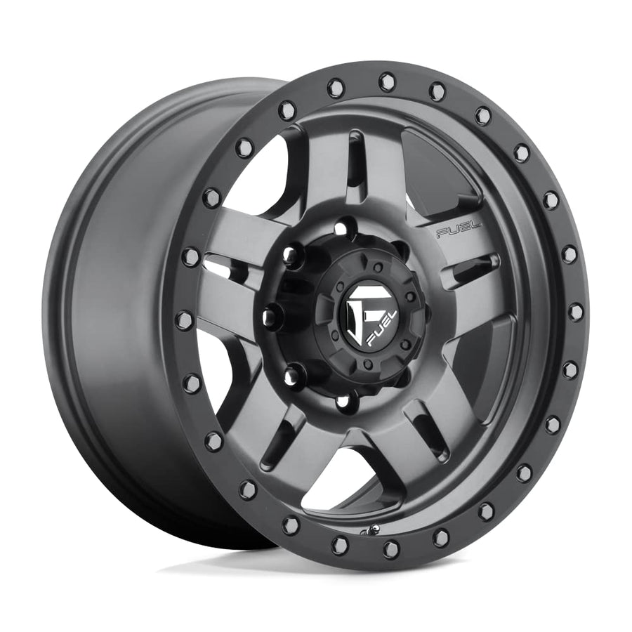 D558 ANZA FUEL OFF-ROAD 15X10, 5X4.5, 3.81, 43mm MATTE GUN METAL BLACK BEAD RING - D55815006537