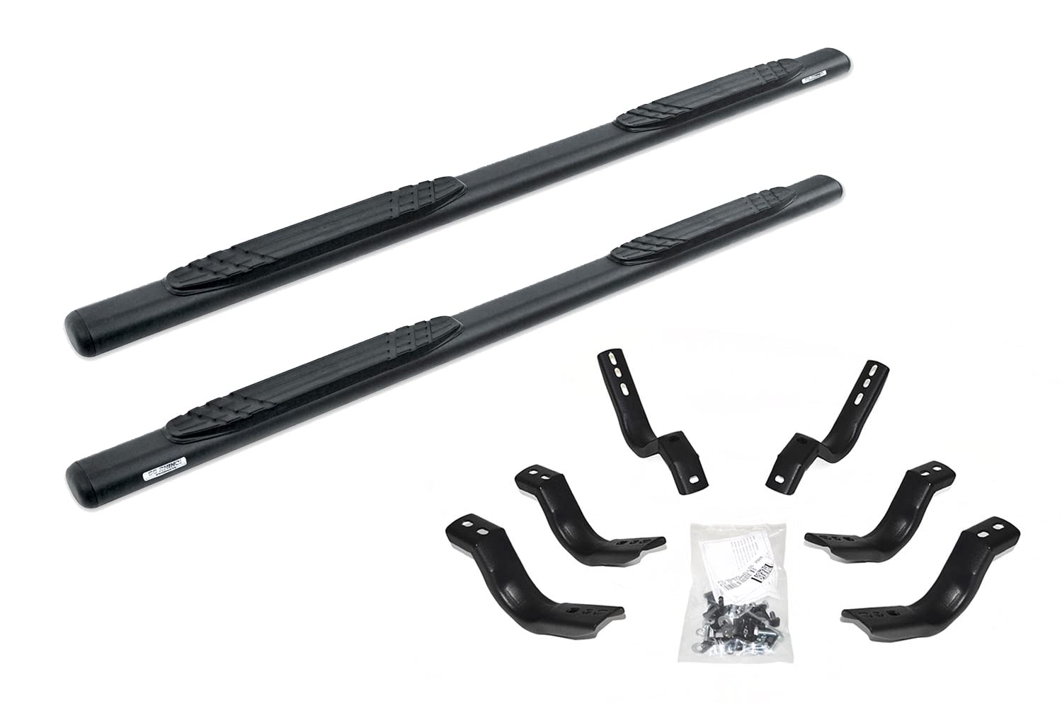 Go Rhino 4" Sidesteps & Brackets OE Xtreme | Cab Length, Galvanized Steel, Textured Black | 684443280T | Fits 2024 Toyota Tacoma Double Cab