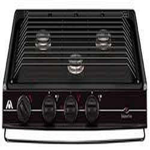 Dometic 52939 Atwood Wedgewood CV-35 BP Slide-in Cooktop, Open Burner - Black, Piezo Ignition