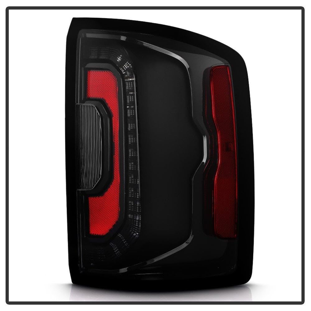 (xTune) GMC Sierra 1500 OE+ 14-18 (Fit Halogen Upgrade to Denali Style) LED Tail Light - Black