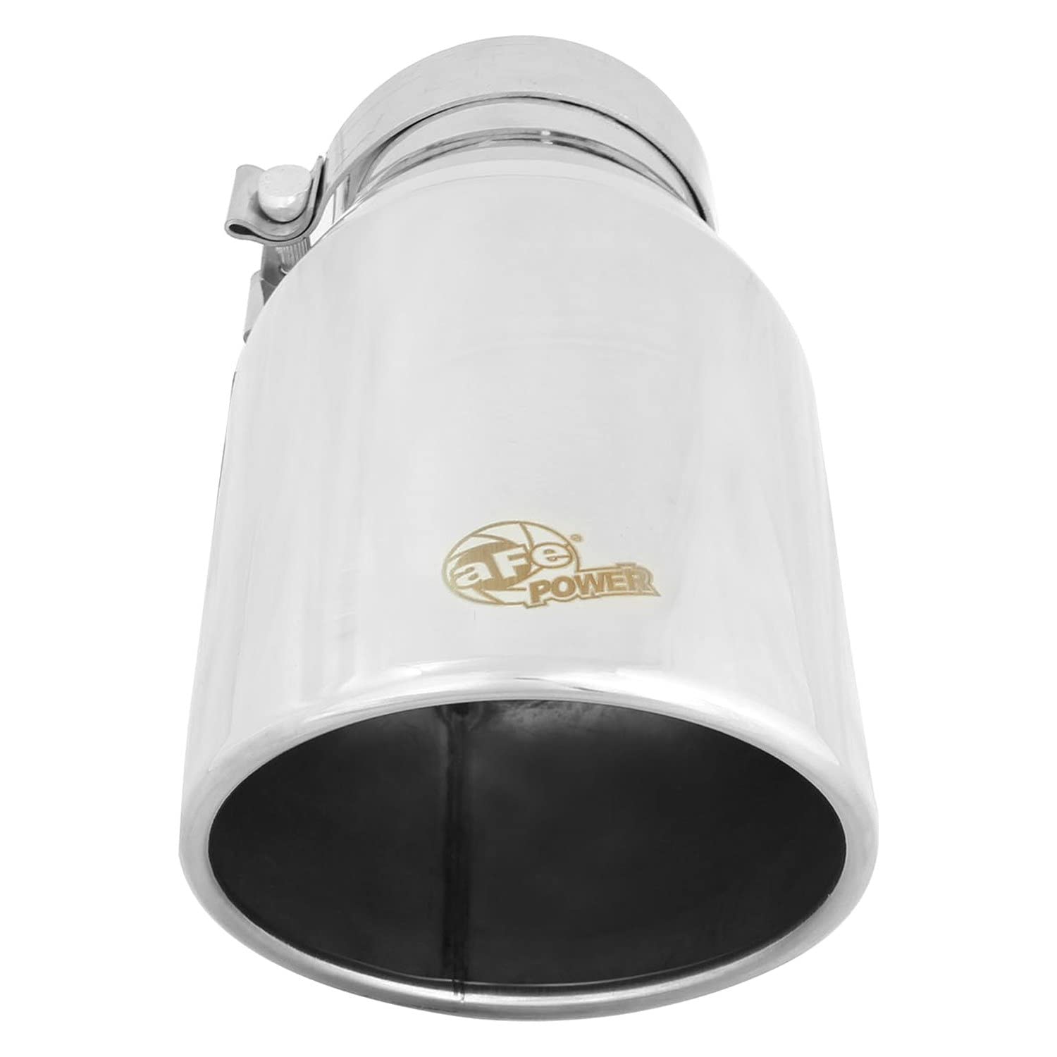 MACH Force-XP aFe Power 4" Inlet x 6" Outlet x 12" Length Polished Stainless Steel Bolt-On Tip