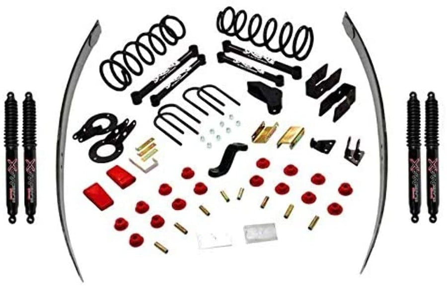 Skyjacker Suspension Lift Kit D4523K-B w/Shock Black MAX Shocks 5 in. Lift Class II