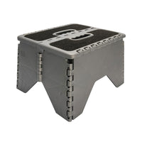 Plastic Camco Folding Step Stool with Non-Skid - Silver