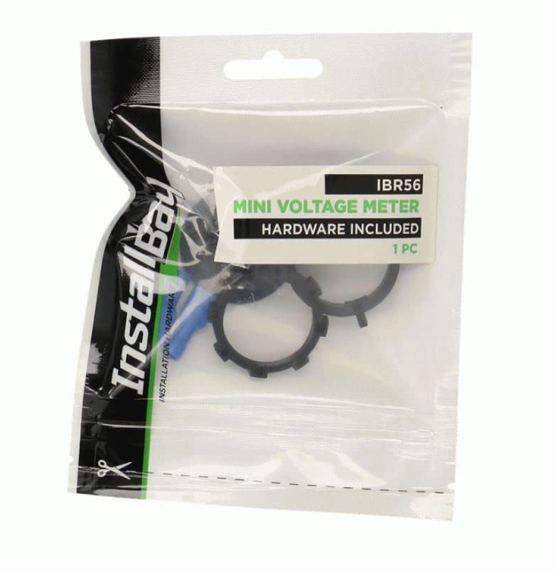 Mini Voltage Meter W/Hardware InstallBay - Retail Pack