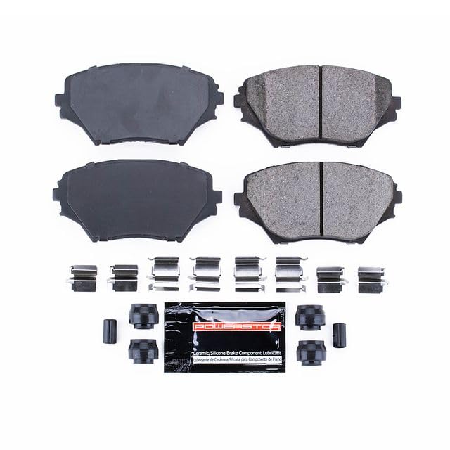 Power Stop Z23-862 Z23 Evolution Sport Carbon Fiber Infused Ceramic Brake Pads with Hardware For Toyota RAV4 2001-2005 [Model Specific]