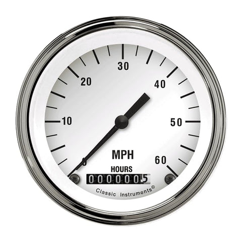 LSWH Classic Instruments Low Speed White Hot Series Speedometer