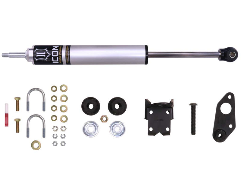 High-Clearance ICON Steering Stabilizer, Compatible with 2007-18 Jeep JK Wrangler, 22018