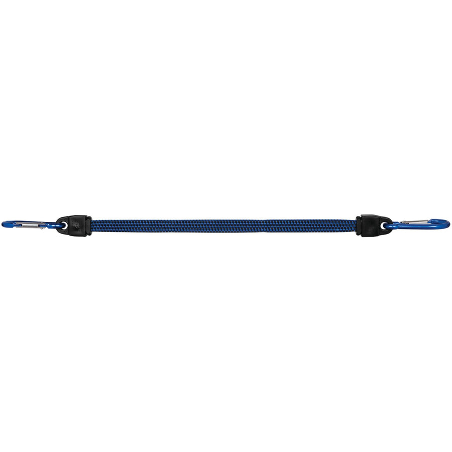 W1451 Performance Tool 12-Inch Flat Bungee w/ Carabiner - Heavy Duty and Secure Strapping for Tarpaulins, Camping Gear, Luggage, and More